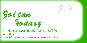 zoltan hodasz business card